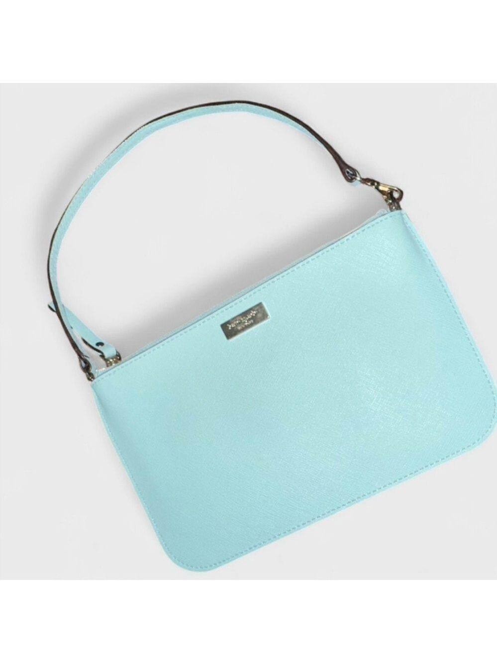 Kate Spade Saffiano leather blue wristlet-EUC - Picture 12 of 12